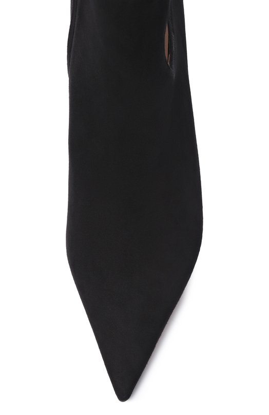 Замшевые ботильоны Agia 70 Ferragamo 01K359/784 Чёрный  01K359/784 Фото 6