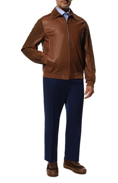 Кожаный бомбер KITON, арт. UW9794/8H62, фото 2