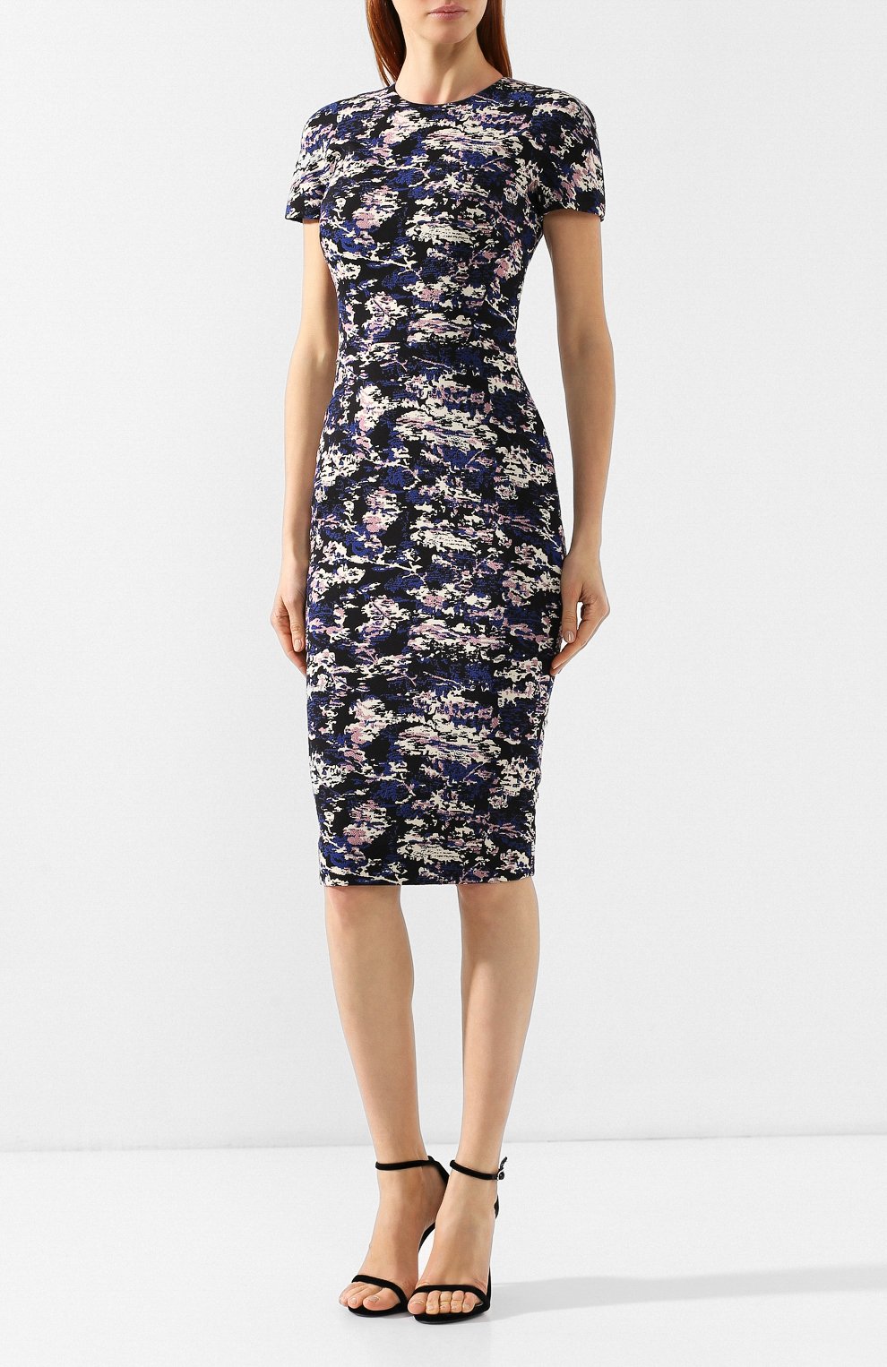 Приталенное платье VICTORIA BECKHAM, арт. DR FIT 6750 PSS19 CAM0 JACQUARD, фото 3