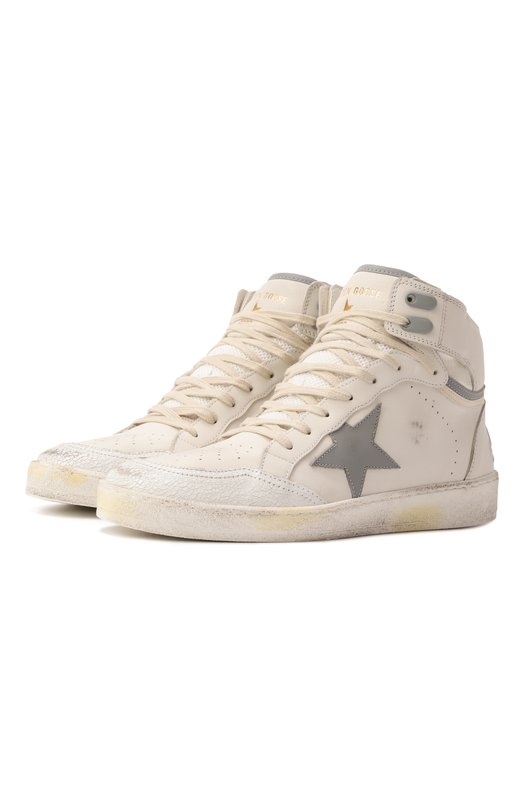 Кожаные кеды Sky-Star Golden Goose Deluxe Brand GMF00835.F006602 Белый GMF00835.F006602