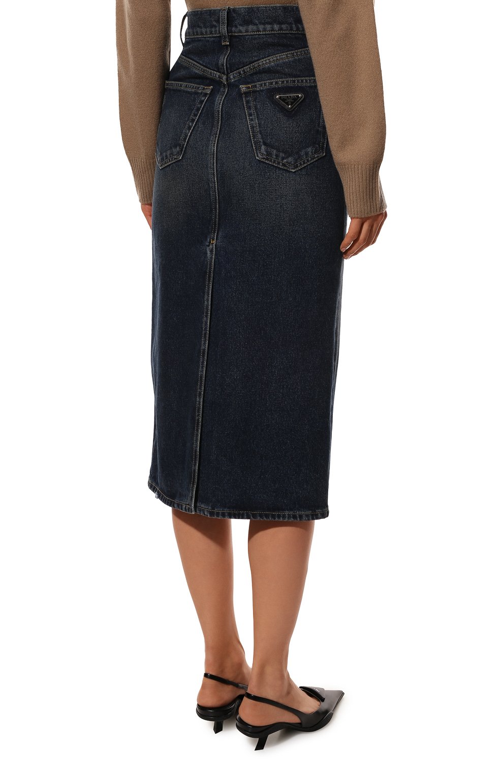Джинсовая юбка PRADA, арт. GFD162-10UJ-F0008-212, фото 4
