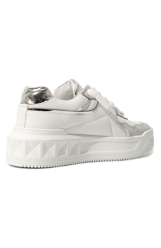 Кожаные кеды One Stud Valentino 3W0S0FQ4/HNB Белый  3W0S0FQ4/HNB Фото 5