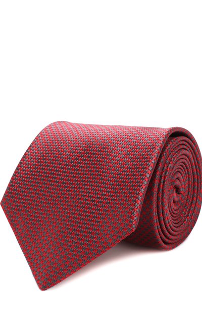 Мужской шелковый галстук с узором BRIONI, арт. 062I00/0740J