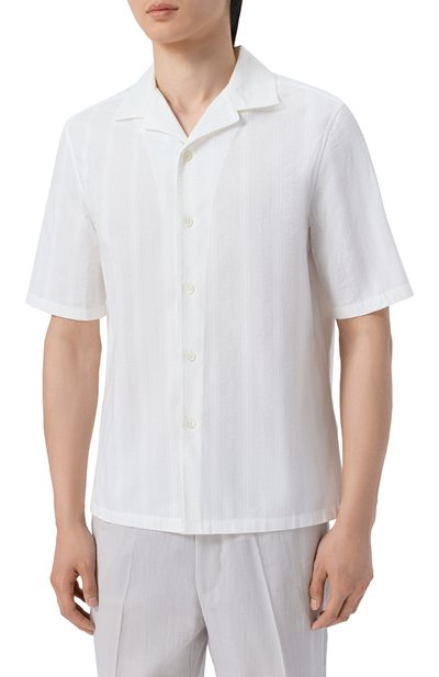 Хлопковая рубашка BRUNELLO CUCINELLI, арт. MM6410615, фото 3