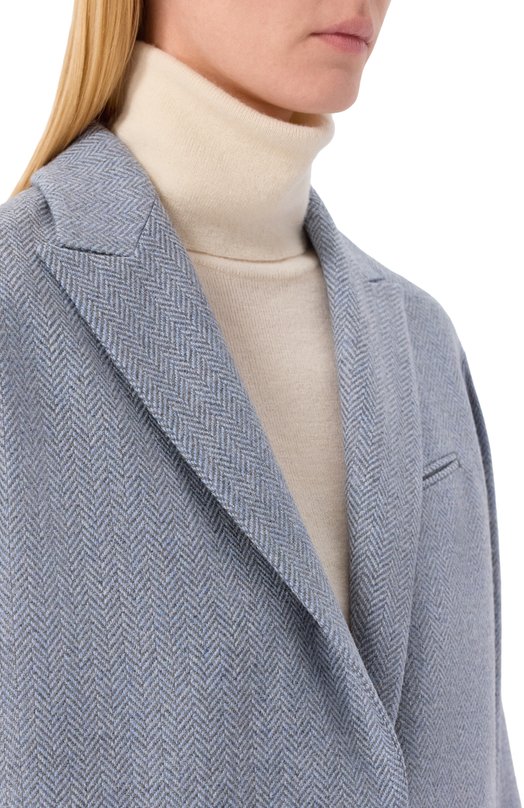 Шерстяной жакет Kiton D53502S0692002 Голубой  D53502S0692002 Фото 5