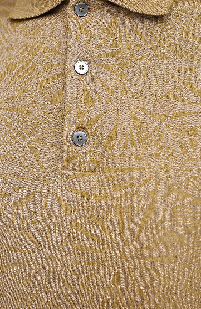 Поло из хлопка и шелка ZEGNA, арт. UW369/746, фото 1
