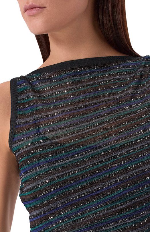 Платье с отделкой пайетками Missoni DS25WG12/BK01CL Разноцветный  DS25WG12/BK01CL Фото 4