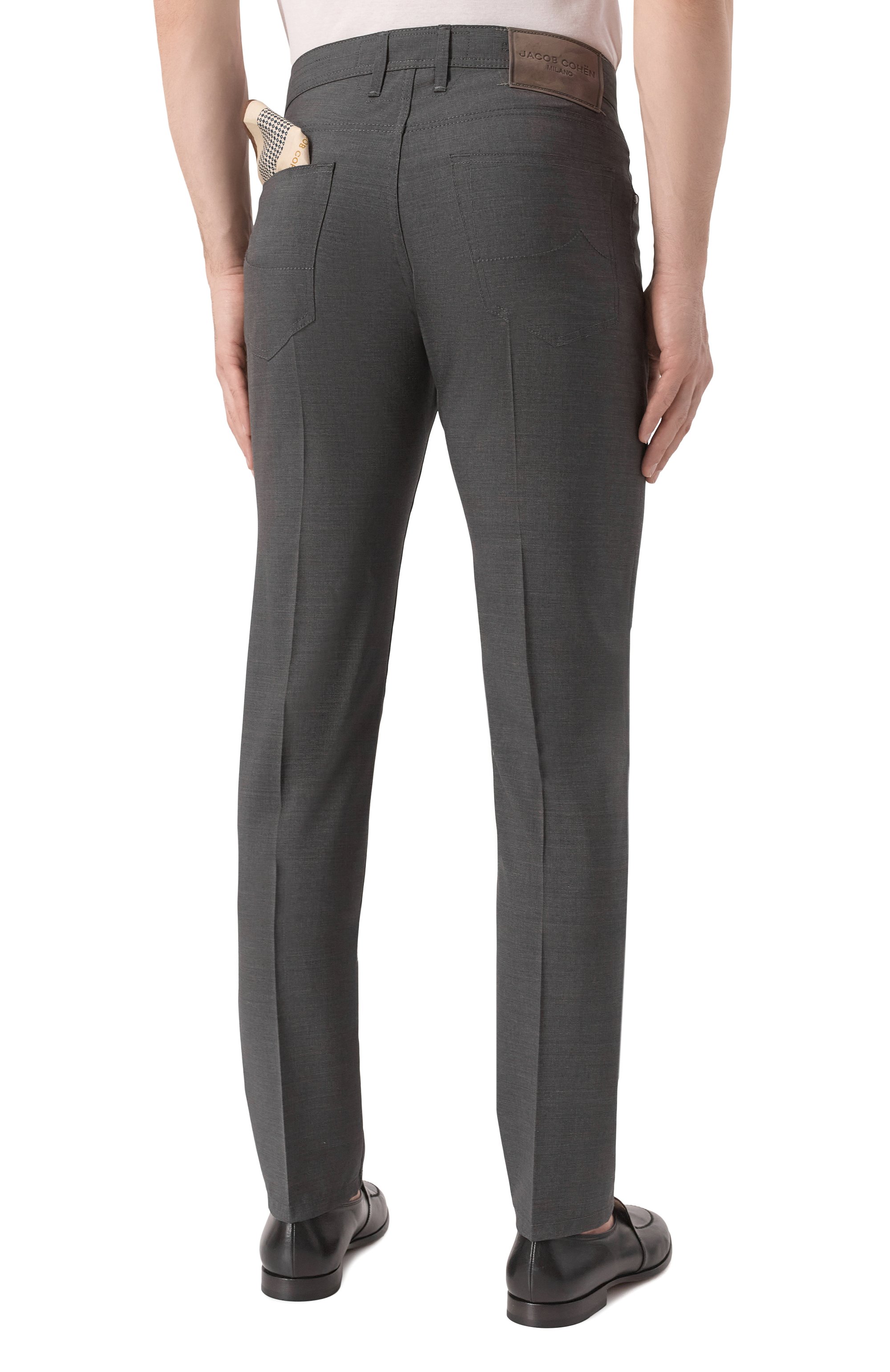 Шерстяные брюки JACOB COHEN, арт. 25E P/JUM_QW004 001 S3794 RW, фото 4