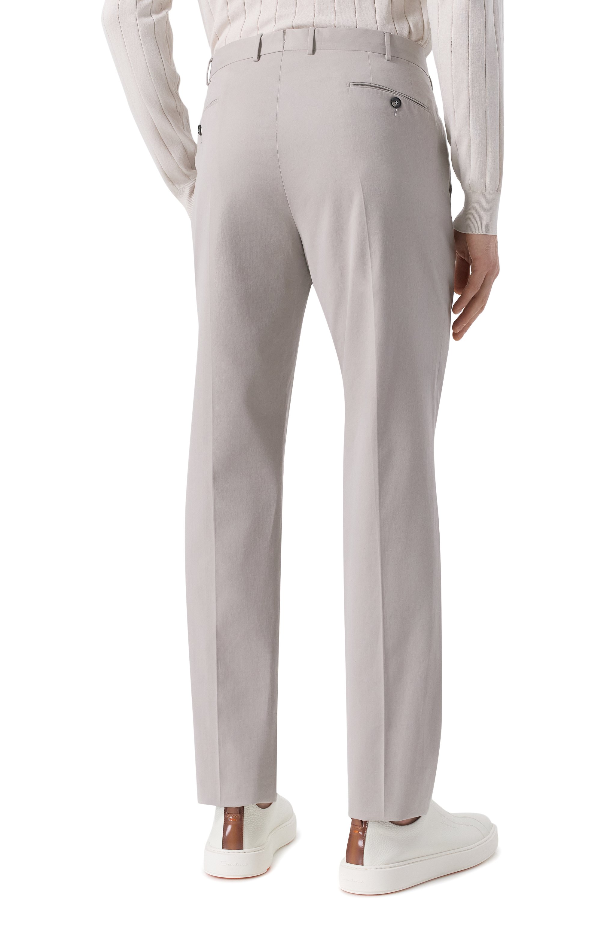 Хлопковые брюки ZEGNA, арт. 729F03A7/77TB12, фото 4