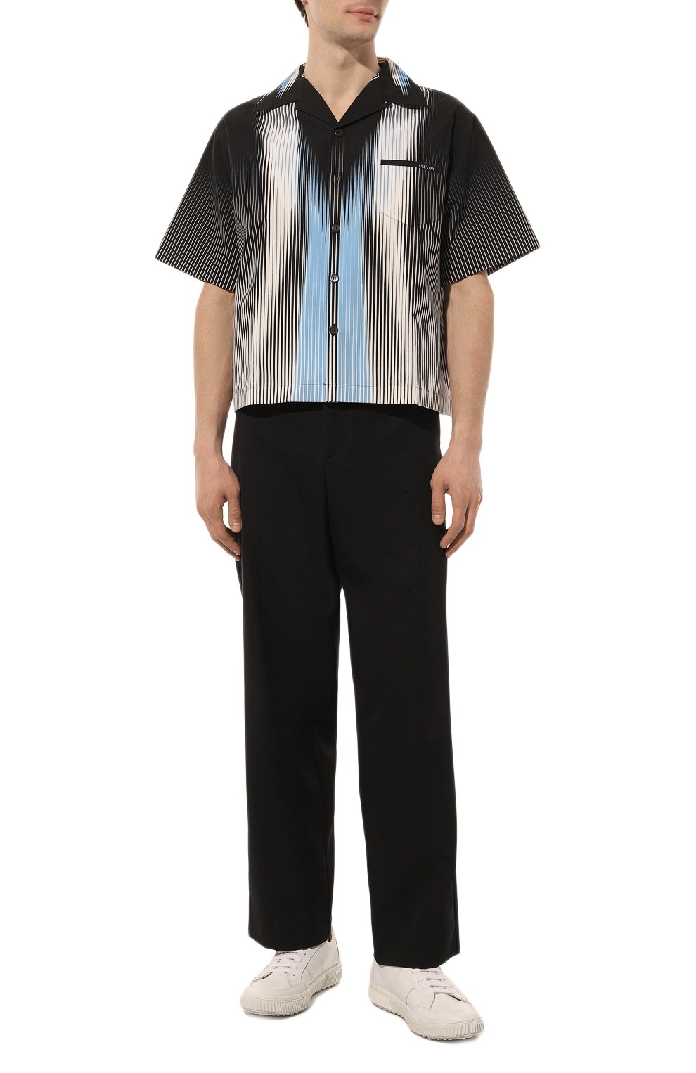 Хлопковая рубашка PRADA, арт. UCS318-1YN3-F0964-211, фото 2