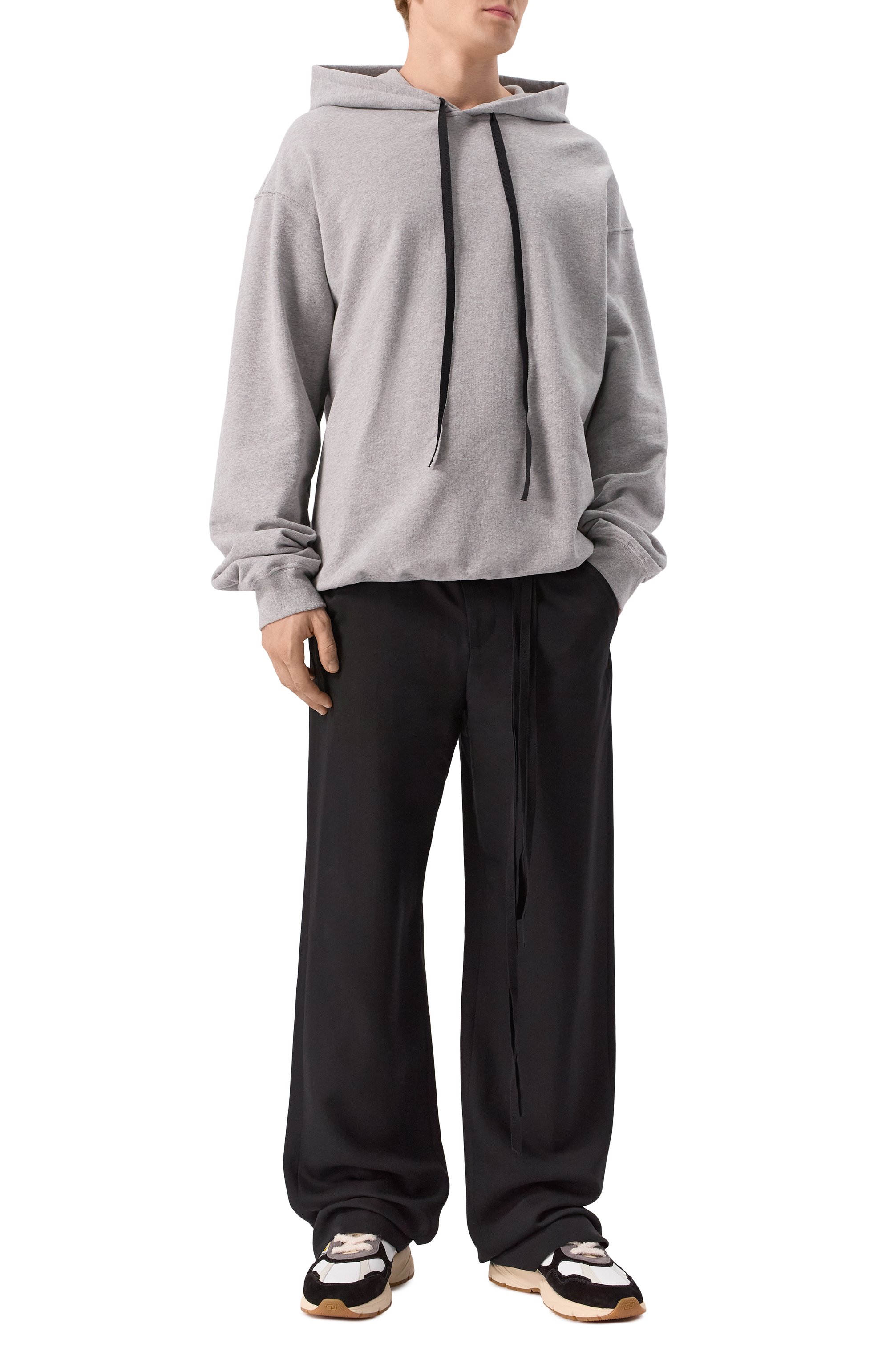 Хлопковое худи ANN DEMEULEMEESTER, арт. B0012491/FA186, фото 2