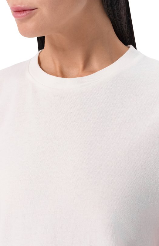 Хлопковая футболка Khaite 2266138/EMMYL0U Белый  2266138/EMMYL0U Фото 5