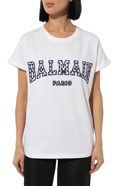 Хлопковая футболка BALMAIN, арт. DF0EF010/BC83, фото 3
