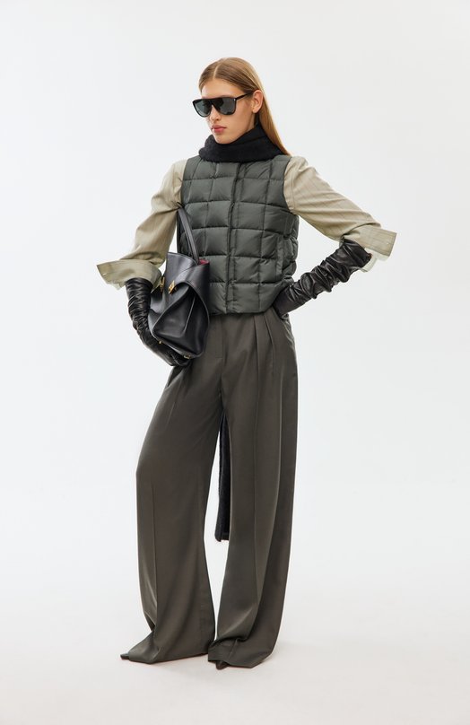 Шерстяная блузка Jil Sander J02NC0277/J40275 Зелёный  J02NC0277/J40275 Фото 6