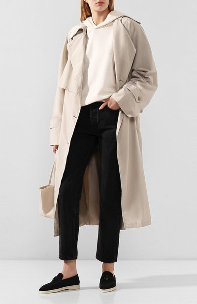 Замшевые лоферы summer charms walk LORO PIANA, арт. FAE5444, фото 2