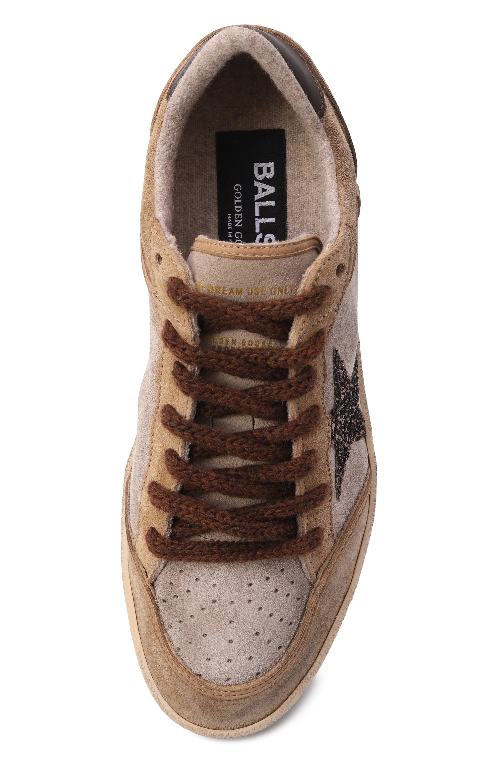Замшевые кеды ball star GOLDEN GOOSE DELUXE BRAND, арт. GWF01034.F008067, фото 6