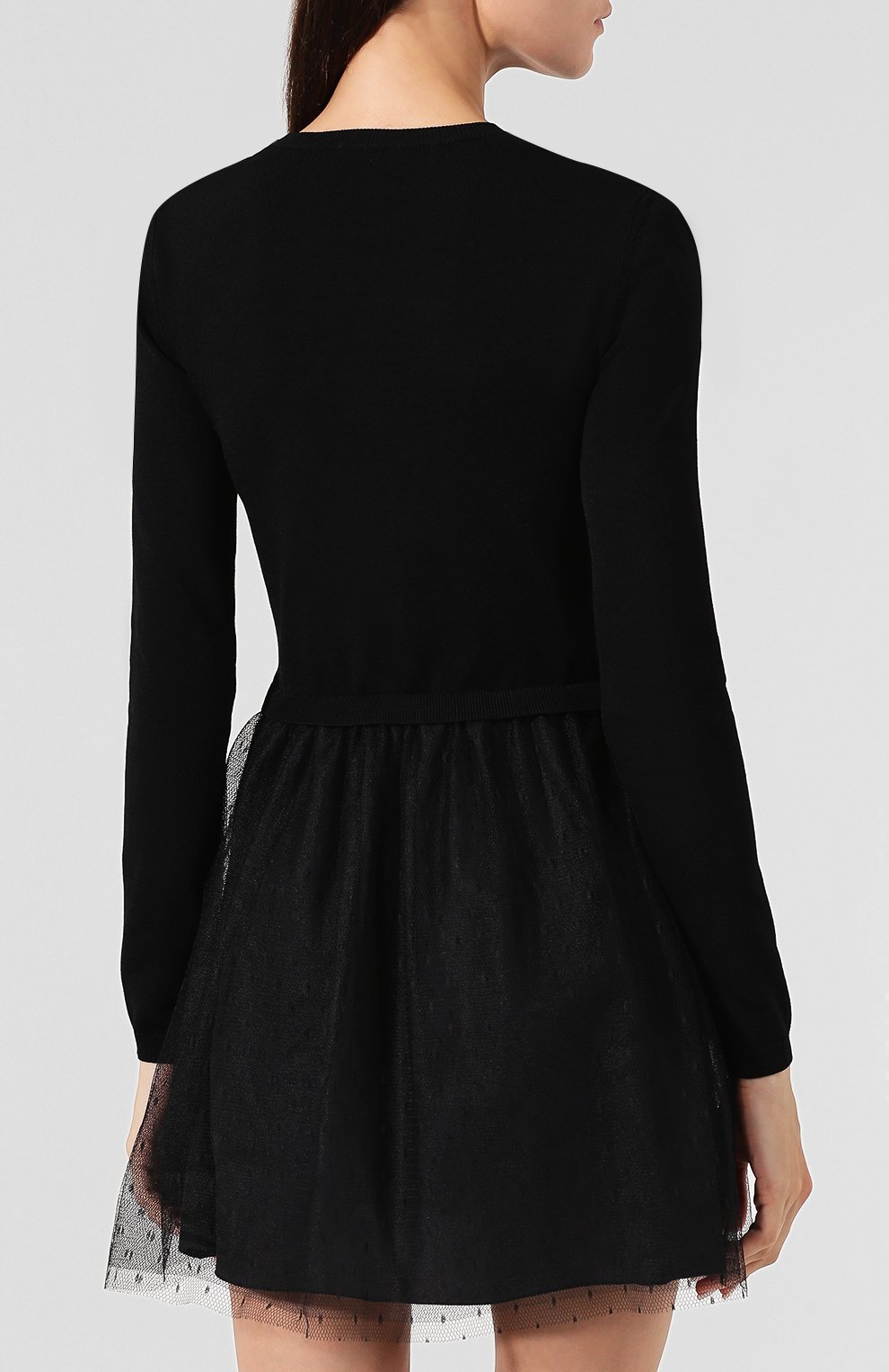 Платье из вискозы REDVALENTINO черного цвета по цене 58500 руб., арт. SR3KDA79/4DY, фото 4 Платье из вискозы REDVALENTINO, арт. SR3KDA79/4DY, фото 4