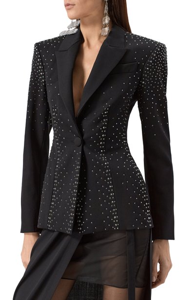 Жакет с отделкой стразами THE ATTICO, арт. 250WCG00061/WWW046TS, фото 3