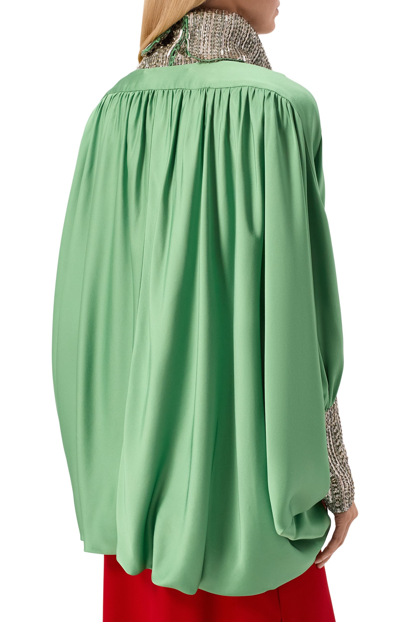 Накидка с отделкой пайетками и бисером VALENTINO, арт. 9B0CG590/9VQ, фото 4