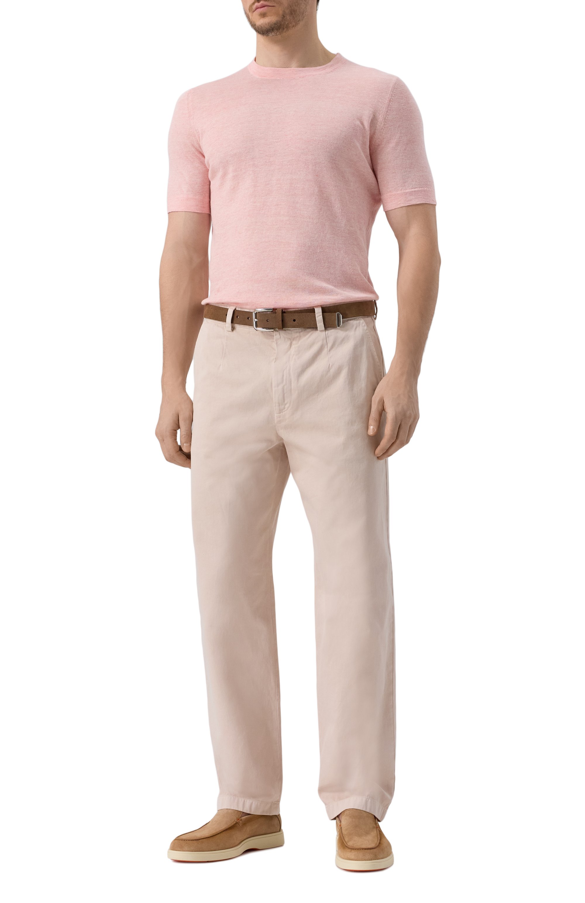 Футболка изо льна и хлопка BRUNELLO CUCINELLI, арт. M2L00340, фото 2