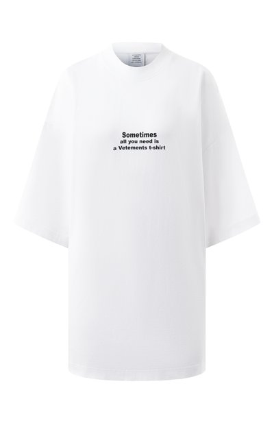 Хлопковая футболка VETEMENTS, арт. UA66TR690W