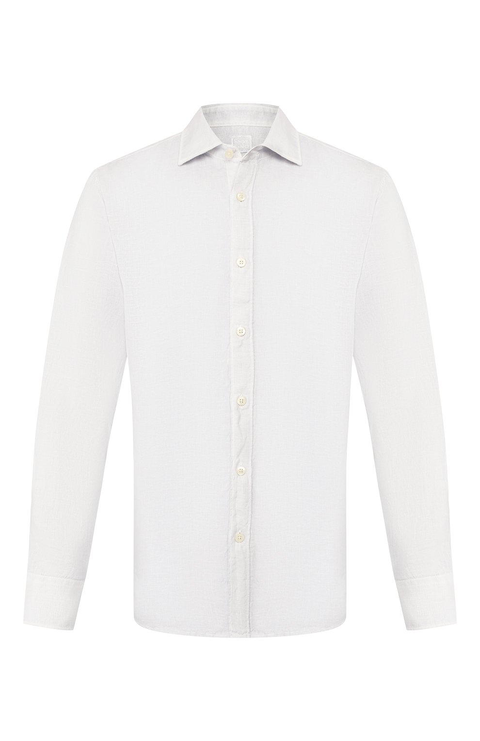 Льняная рубашка 120% LINO светло-серого цвета по цене 20750 руб., арт. R0M1311/B317/S00, фото 1 Льняная рубашка 120% LINO, арт. R0M1311/B317/S00, фото 1