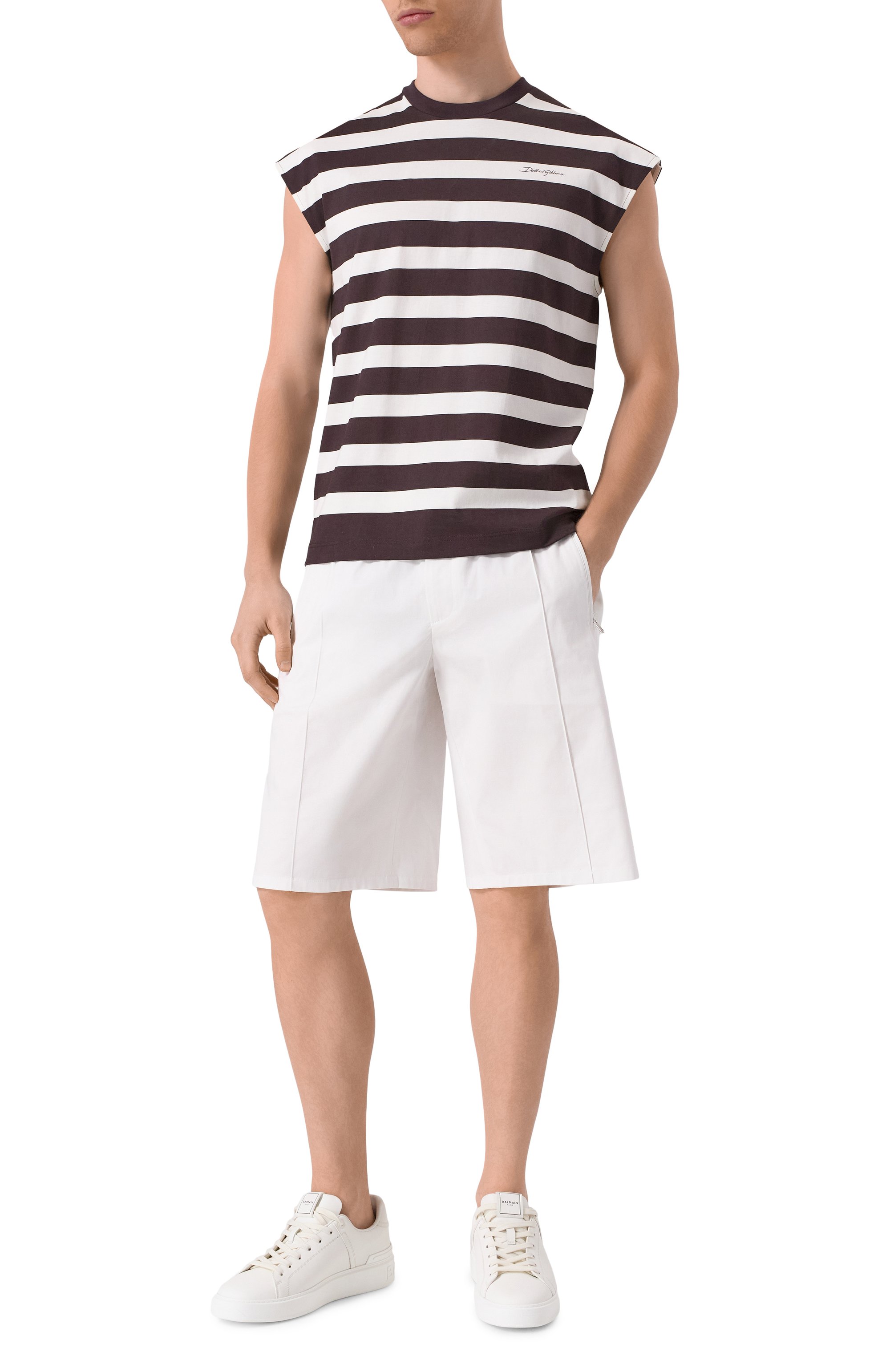 Хлопковая майка DOLCE & GABBANA, арт. G8SJ9T/II7HH, фото 2