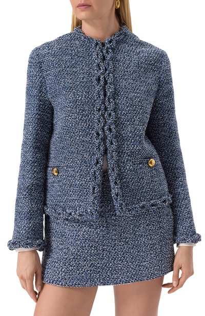 Твидовый жакет VALENTINO, арт. 5B3CE27R8SB, фото 3