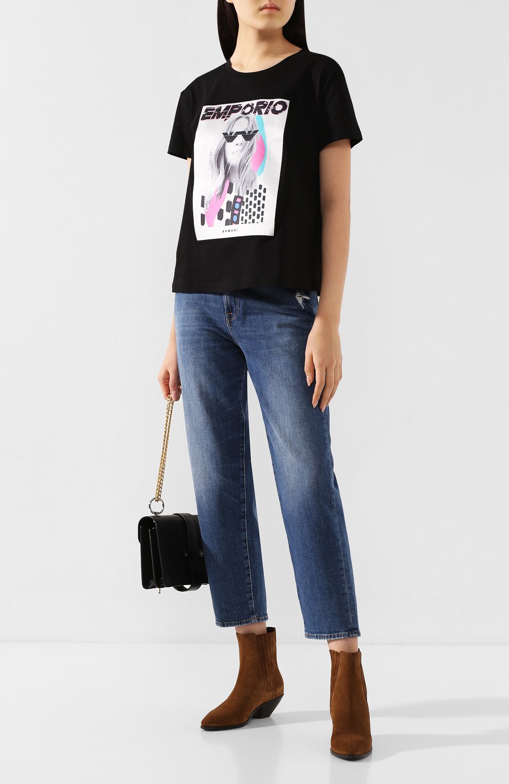 Хлопковая футболка EMPORIO ARMANI, арт. 3H2T7M/2J53Z, фото 2