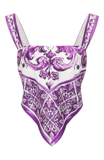 Женский шелковый топ DOLCE & GABBANA, арт. F7BB0T/HI1T1