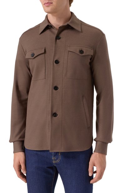 Шерстяная куртка-рубашка HARRIS WHARF LONDON, арт. C9320MYM, фото 3