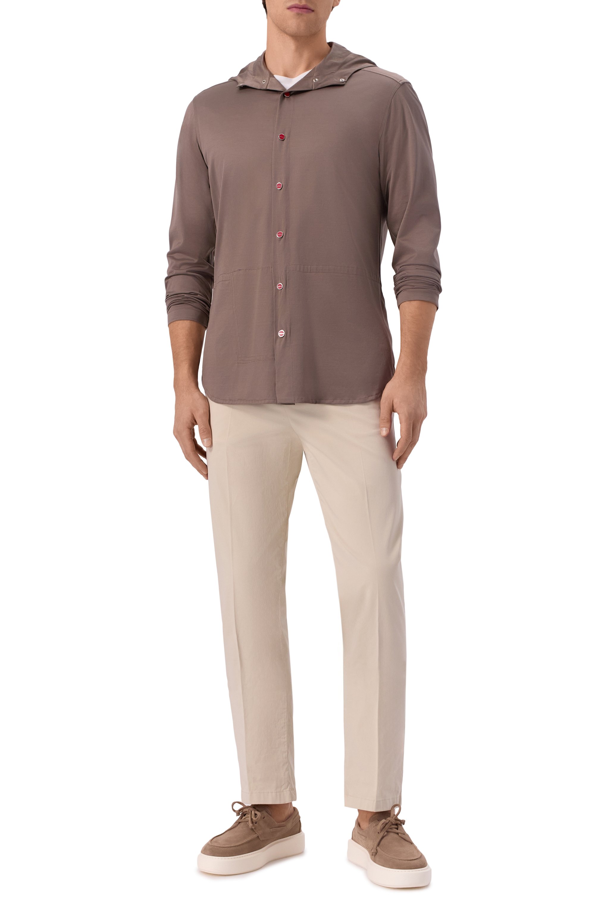 Хлопковая рубашка KITON, арт. UMCPETEH0923413, фото 2