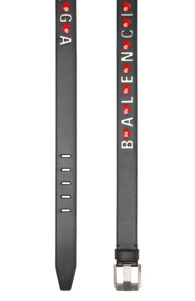 Кожаный ремень BALENCIAGA черного цвета по цене 56550 руб., арт. 570356/1CH0Z, фото 2 Кожаный ремень BALENCIAGA, арт. 570356/1CH0Z, фото 2