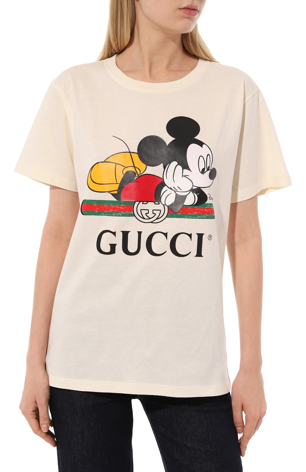 Хлопковая футболка disney x gucci GUCCI, арт. 492347 XJB7W, фото 3