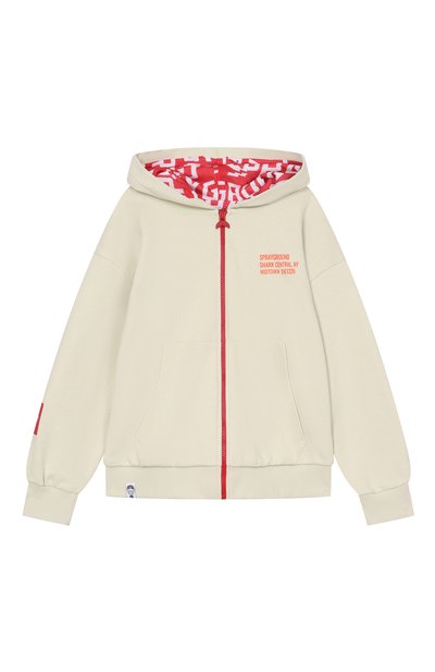 Хлопковая толстовка SPRAYGROUND, арт. SPY1385SAGE/SHARK BASIC 0VER FULLZIP H00DIE SAGE