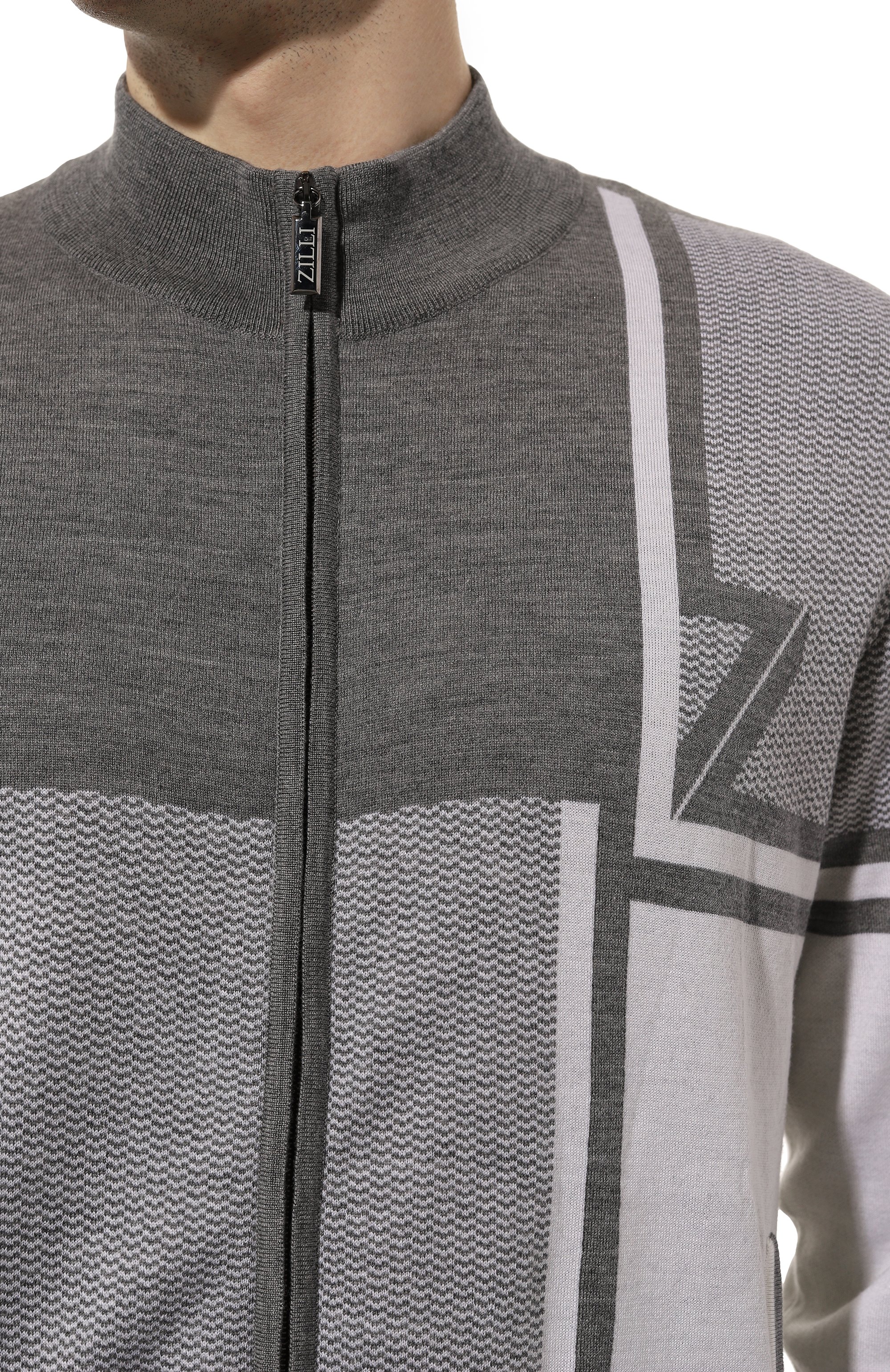 Кардиган из шерсти и шелка ZILLI, арт. JSS003M0240VZDTB0, фото 5