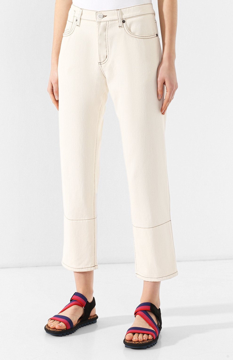 Джинсы прямого кроя MARNI, арт. PAJDK01MQ1/TCX38, фото 3