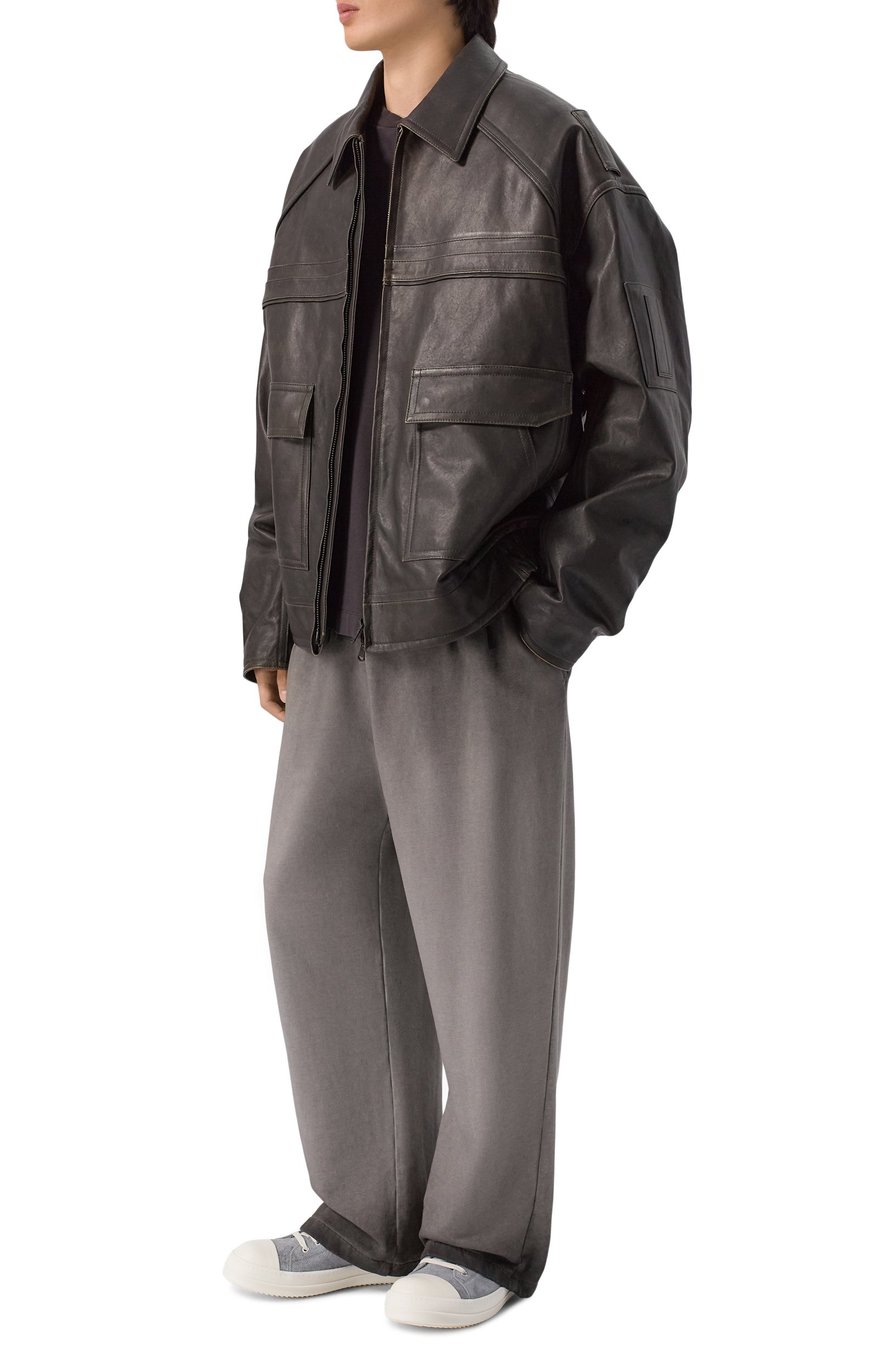Замшевые кеды low sneaks RICK OWENS, арт. RU02F4891/LVSH, фото 2