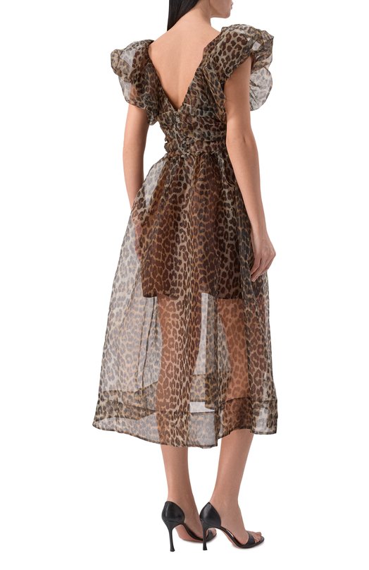 Платье Ganni A1030248 Леопардовый  A1030248 Фото 3