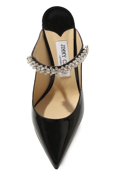 Кожаные мюли bing 100 JIMMY CHOO черного цвета по цене 137000 руб., арт. BING100/PAT, фото 4 Кожаные мюли bing 100 JIMMY CHOO, арт. BING100/PAT, фото 4