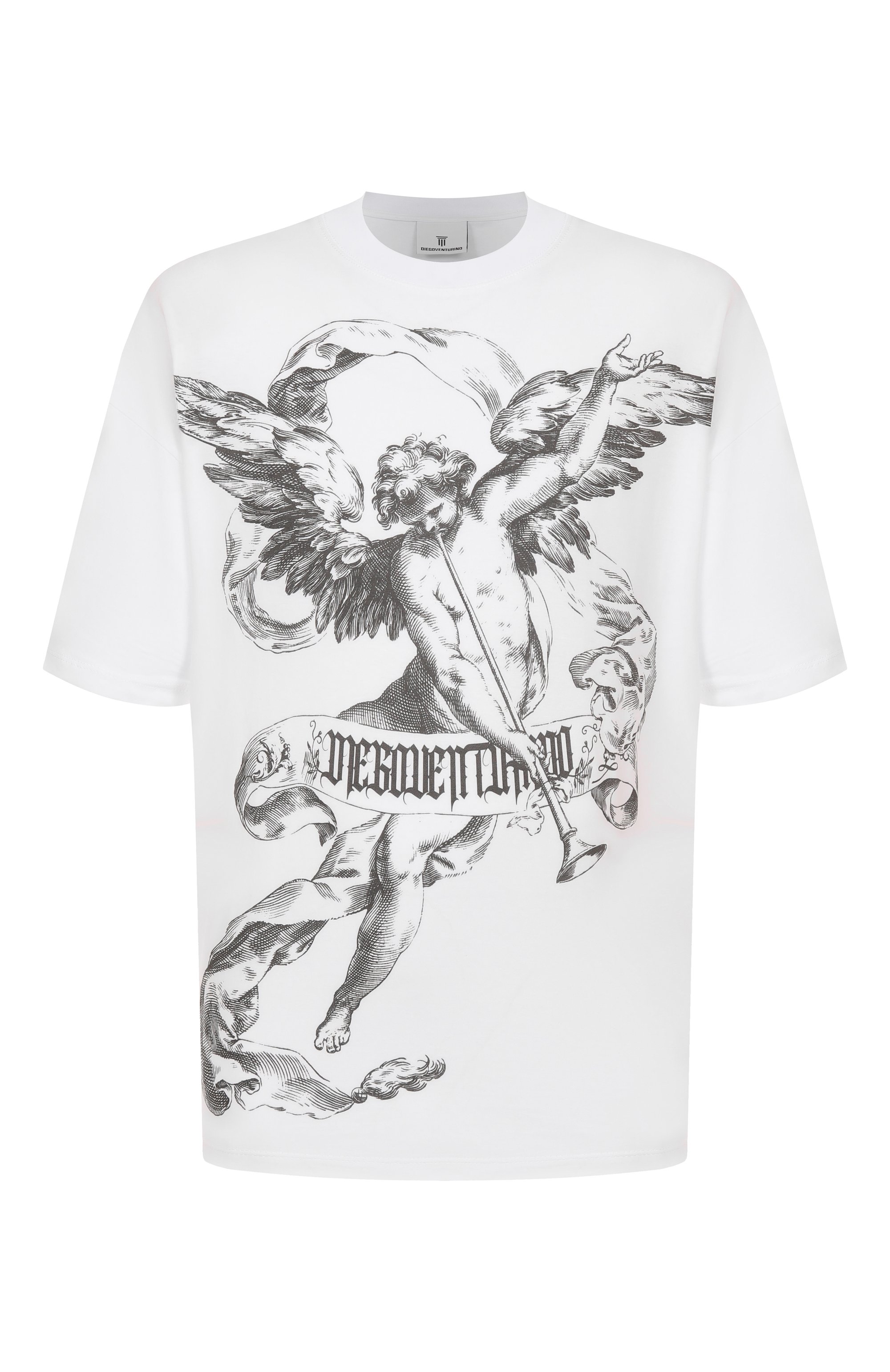 Хлопковая футболка DIEGO VENTURINO, арт. DVTS0DVVP, фото 1