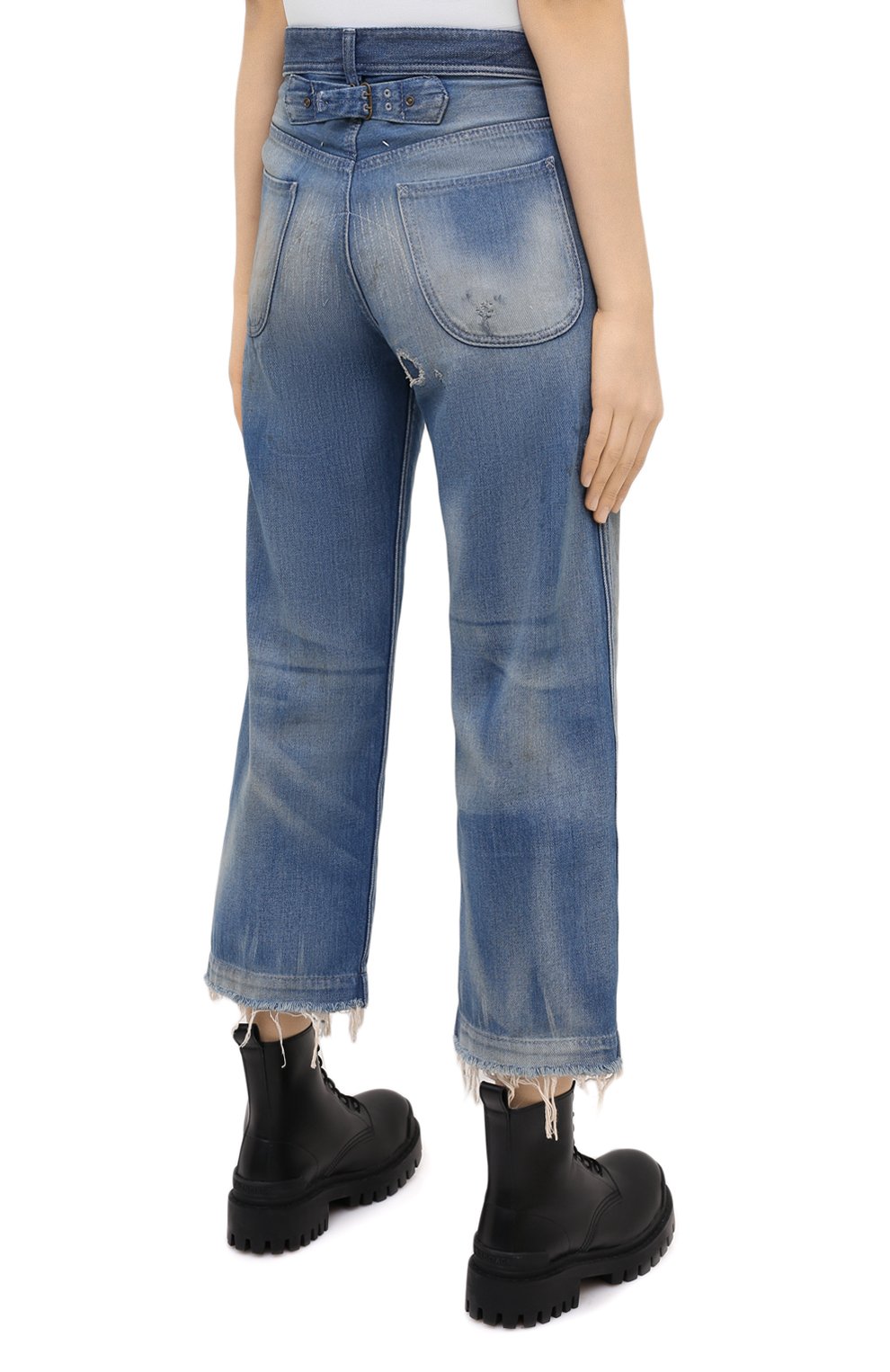 Джинсы MAISON MARGIELA синего цвета по цене 82650 руб., арт. S29LA0079/S30528, фото 4 Джинсы MAISON MARGIELA, арт. S29LA0079/S30528, фото 4