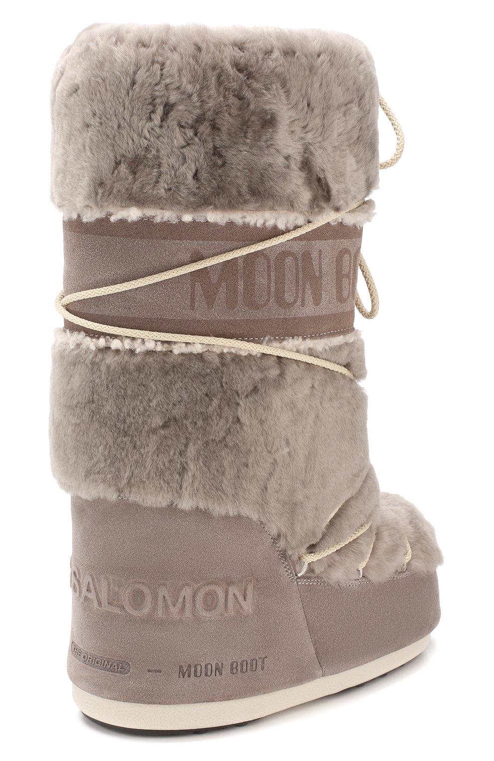 Замшевые сапоги yves salomon x moon boot YVES SALOMON, арт. 20WAC703XXMERL, фото 4