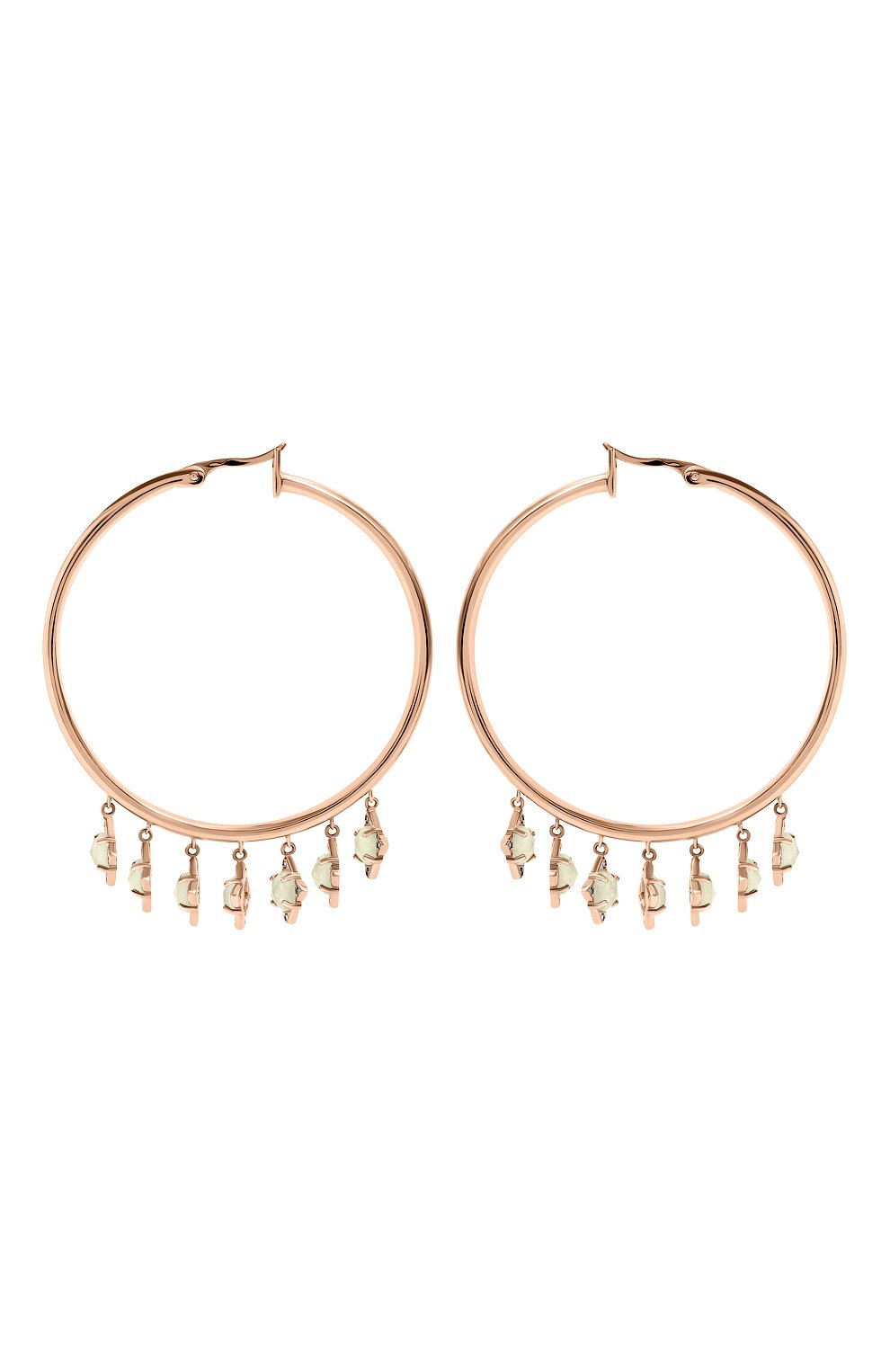 Серьги the rose MOONKA светло-зеленого цвета по цене 44900 руб., арт. tr-kon-prn, фото 1 Серьги the rose MOONKA, арт. tr-kon-prn, фото 1