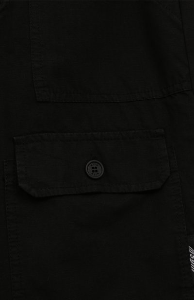 Хлопковые джоггеры MSGM KIDS черного цвета по цене 17550 руб., арт. F4MSJBPA086, фото 3 Хлопковые джоггеры MSGM KIDS, арт. F4MSJBPA086, фото 3