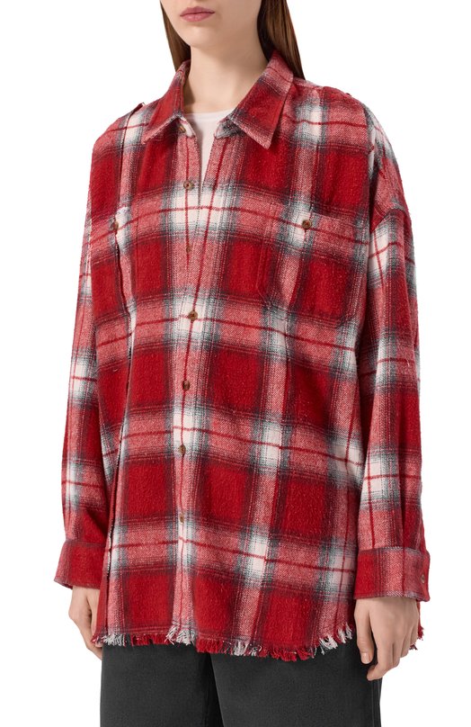 Хлопковая рубашка Addicted AD1313 Красный  AD1313 Фото 3