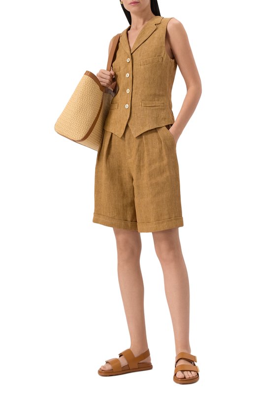 Кожаные сандалии Tod’s XXW68K0JE60N6M Коричневый  XXW68K0JE60N6M Фото 2