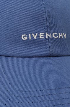 Мужская хлопковая бейсболка GIVENCHY синего цвета, арт. BPZ022P0UM | Фото 4 (Материал: Текстиль, Хлопок; Материал сплава: Проставлено; Нос: Не проставлено)