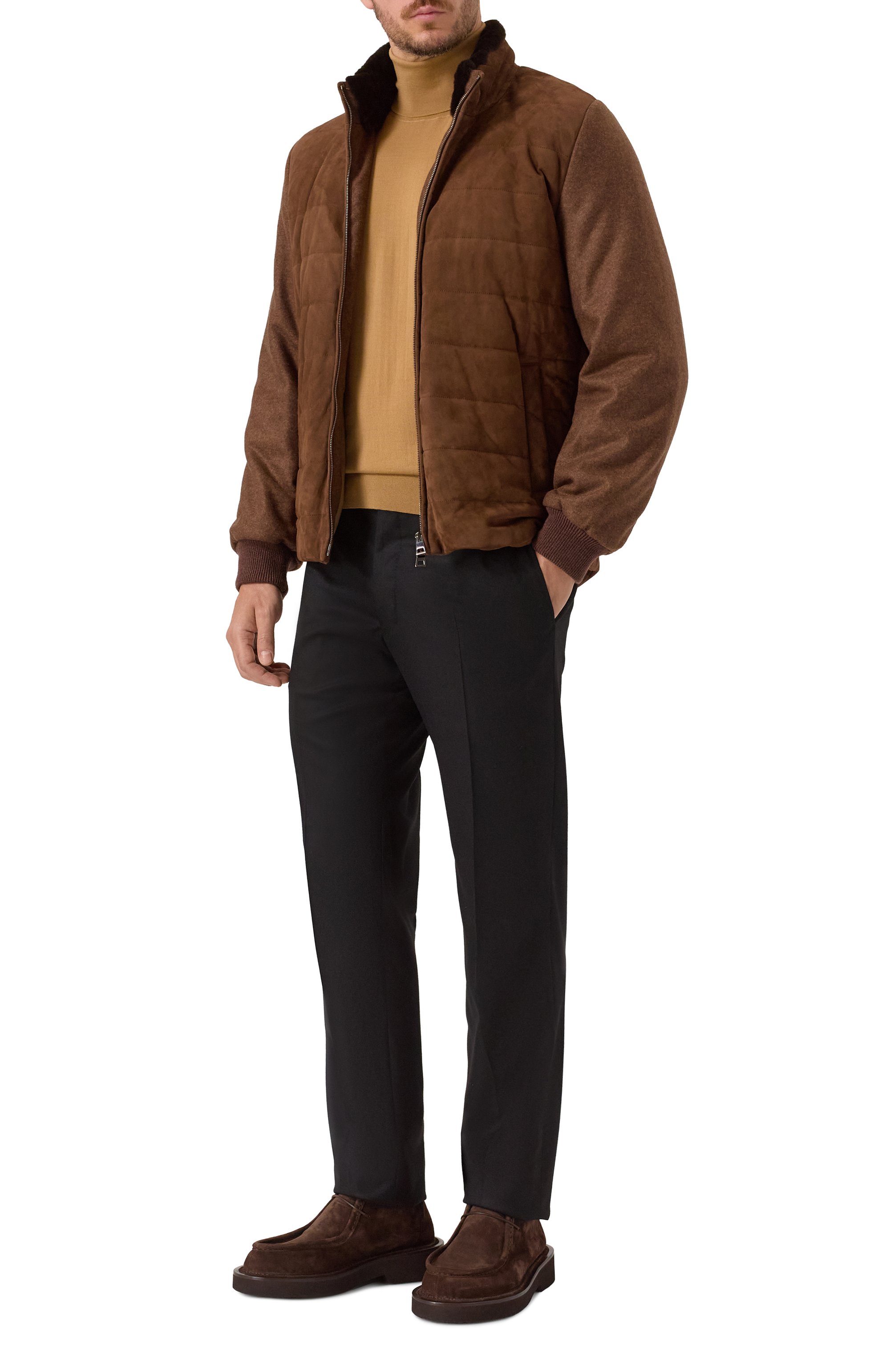 Замшевые дезерты MATTIA CAPEZZANI темно-коричневого цвета по цене 61800 руб., арт. M2510/CR0STA, фото 2 Замшевые дезерты MATTIA CAPEZZANI, арт. M2510/CR0STA, фото 2