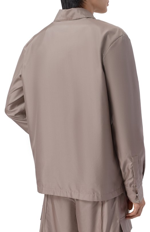 Шелковая куртка-рубашка MVST M26.2PM.B007/F020 Бежевый  M26.2PM.B007/F020 Фото 4